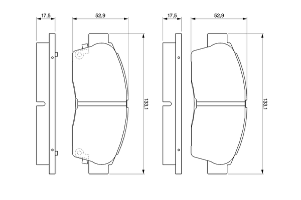 Bosch Remblokset 0 986 461 123