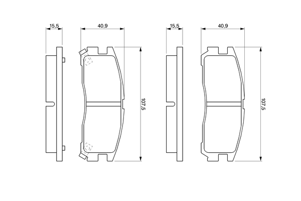 Bosch Remblokset 0 986 461 145