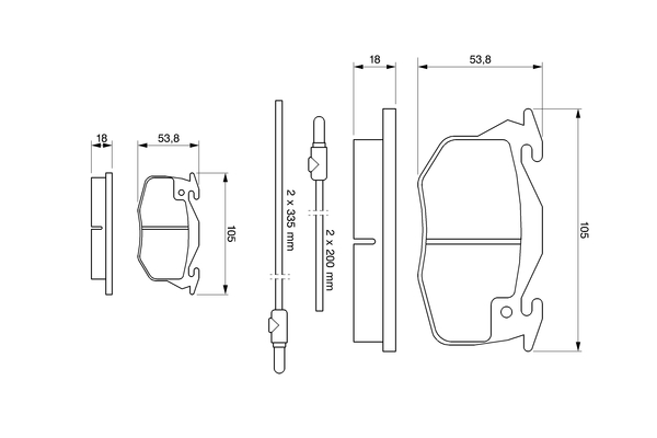 Bosch Remblokset 0 986 461 763