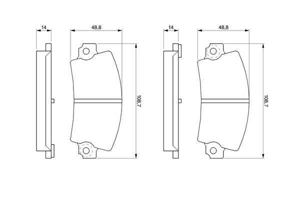 Bosch Remblokset 0 986 463 490