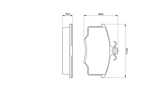 Remblokset Bosch 0 986 465 744