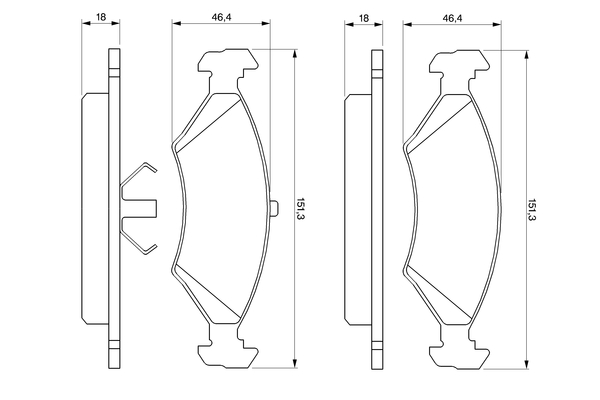 Bosch Remblokset 0 986 466 402