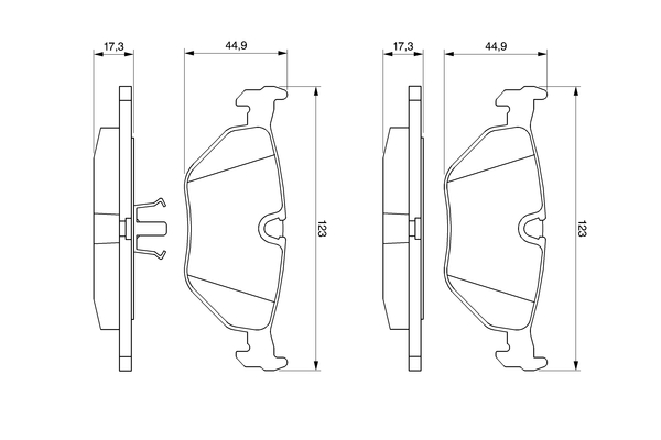 Bosch Remblokset 0 986 469 960