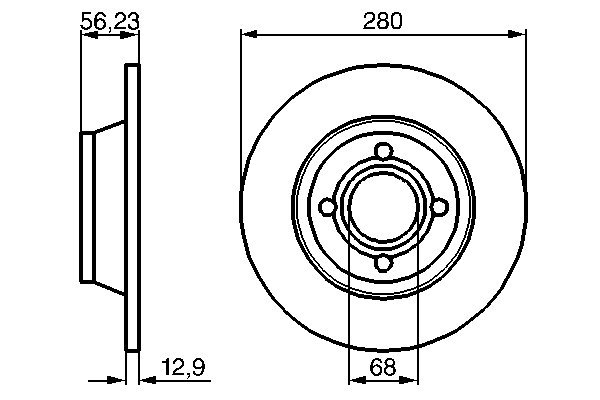 Bosch Remschijven 0 986 478 131