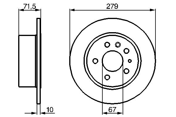 Bosch Remschijven 0 986 478 199