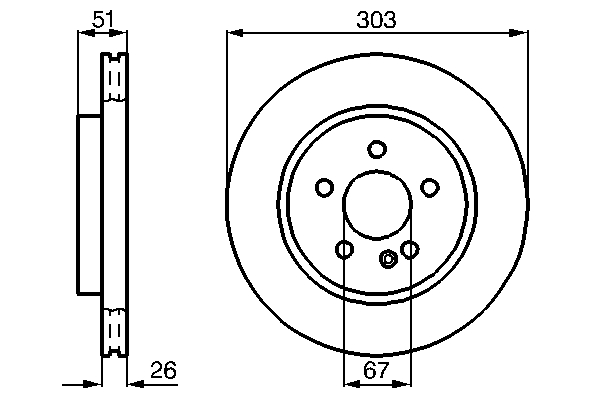 Bosch Remschijven 0 986 478 468