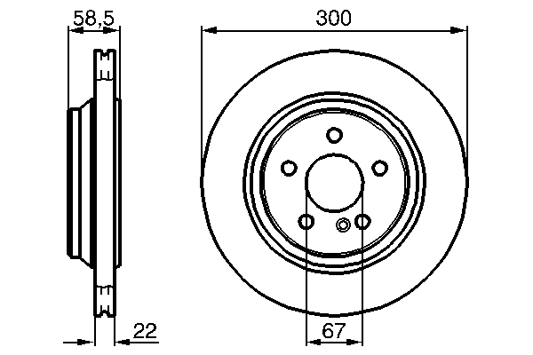 Bosch Remschijven 0 986 478 473