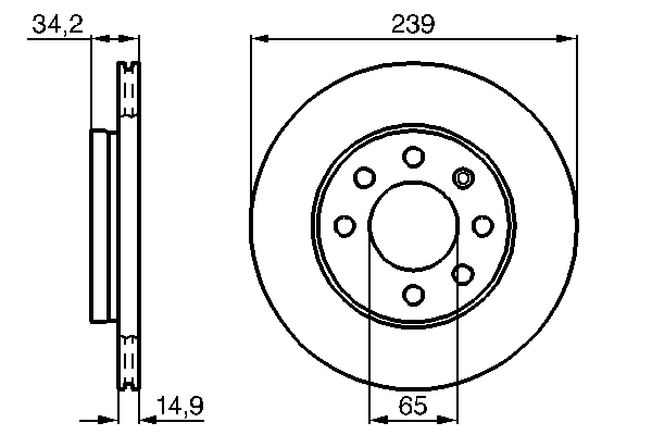 Bosch Remschijven 0 986 479 B42