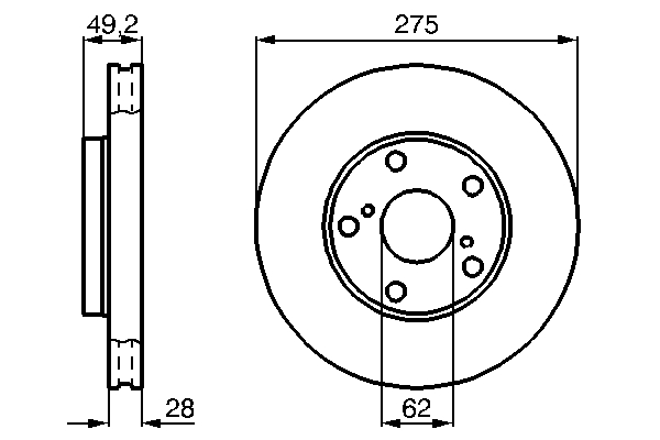 Bosch Remschijven 0 986 478 632