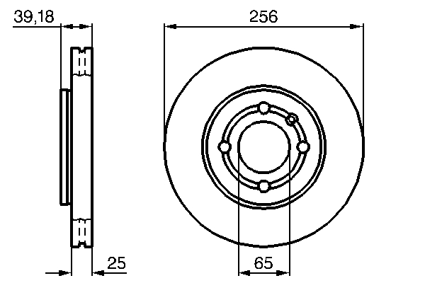 Bosch Remschijven 0 986 479 054