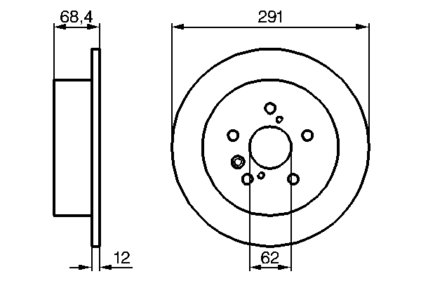 Bosch Remschijven 0 986 479 200