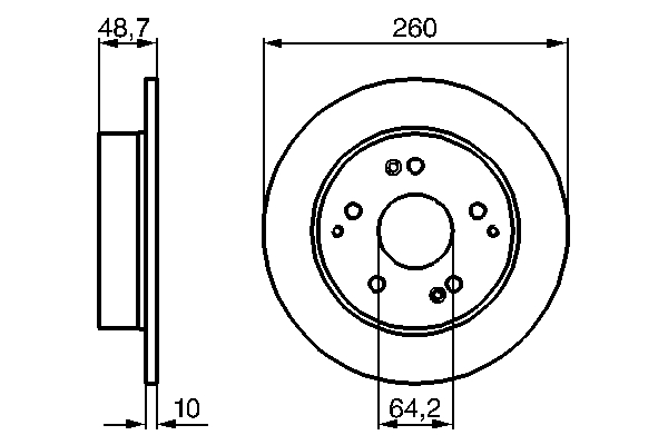 Bosch Remschijven 0 986 479 225