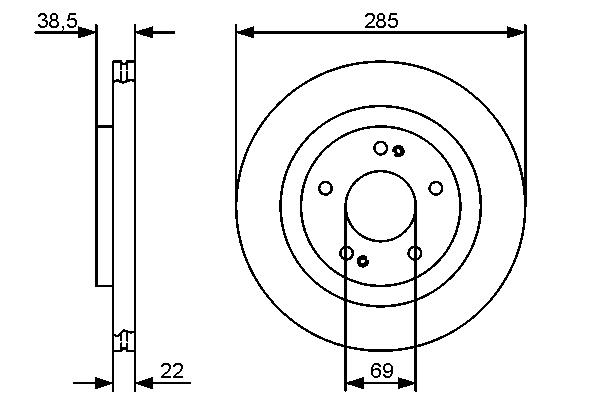 Bosch Remschijven 0 986 479 470