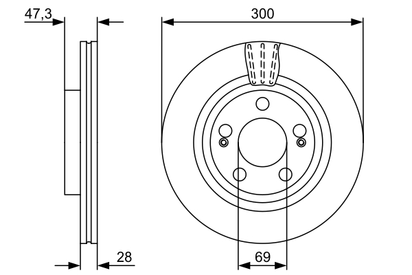 Bosch Remschijven 0 986 479 537