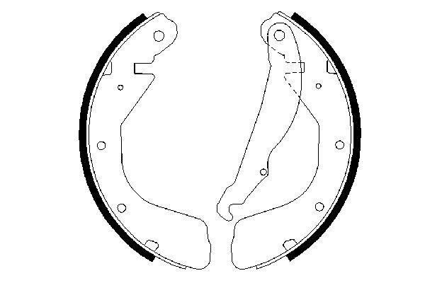 Bosch Remschoen set 0 986 487 264