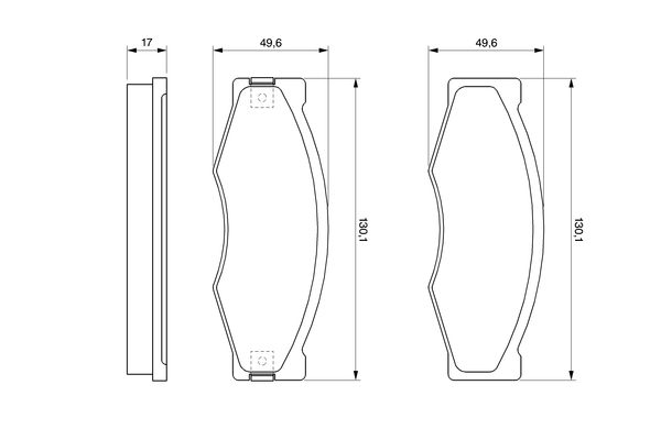 Bosch Remblokset 0 986 490 990