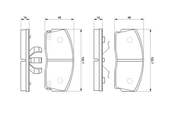 Bosch Remblokset 0 986 493 390