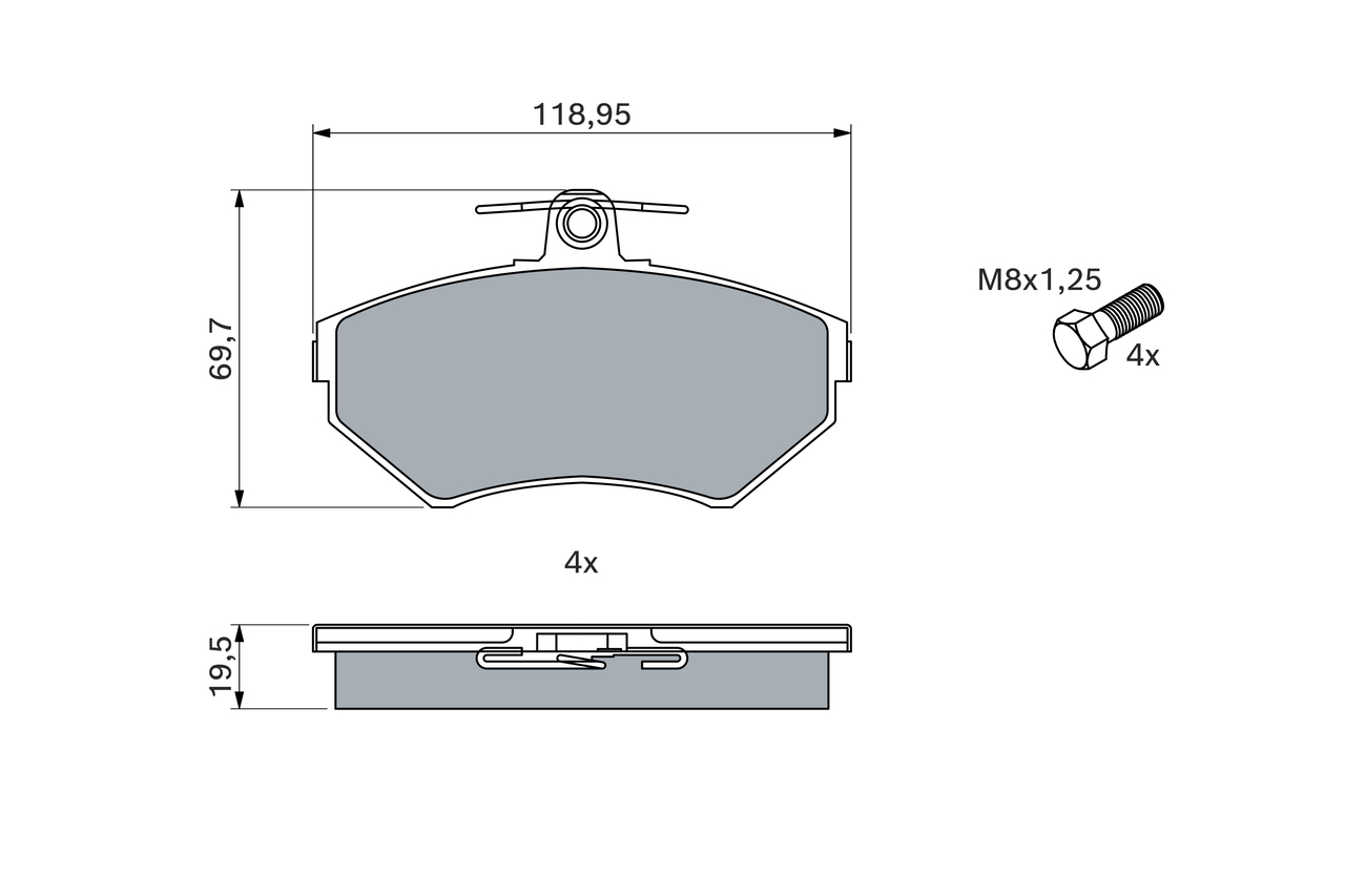 Bosch Remblokset 0 986 494 021