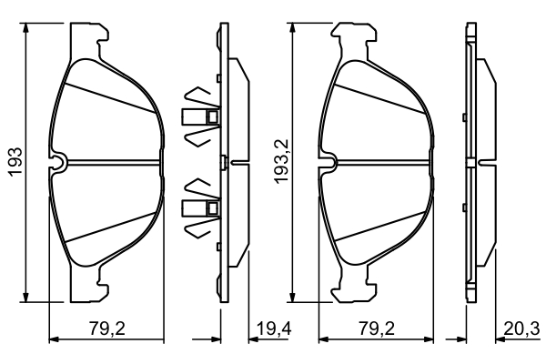 Bosch Remblokset 0 986 494 307