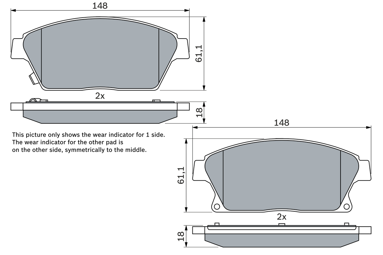 Bosch Remblokset 0 986 494 434