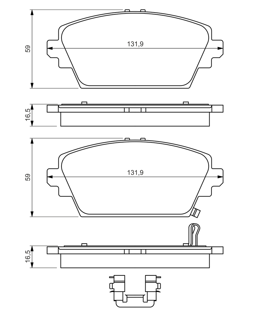 Bosch Remblokset 0 986 494 633