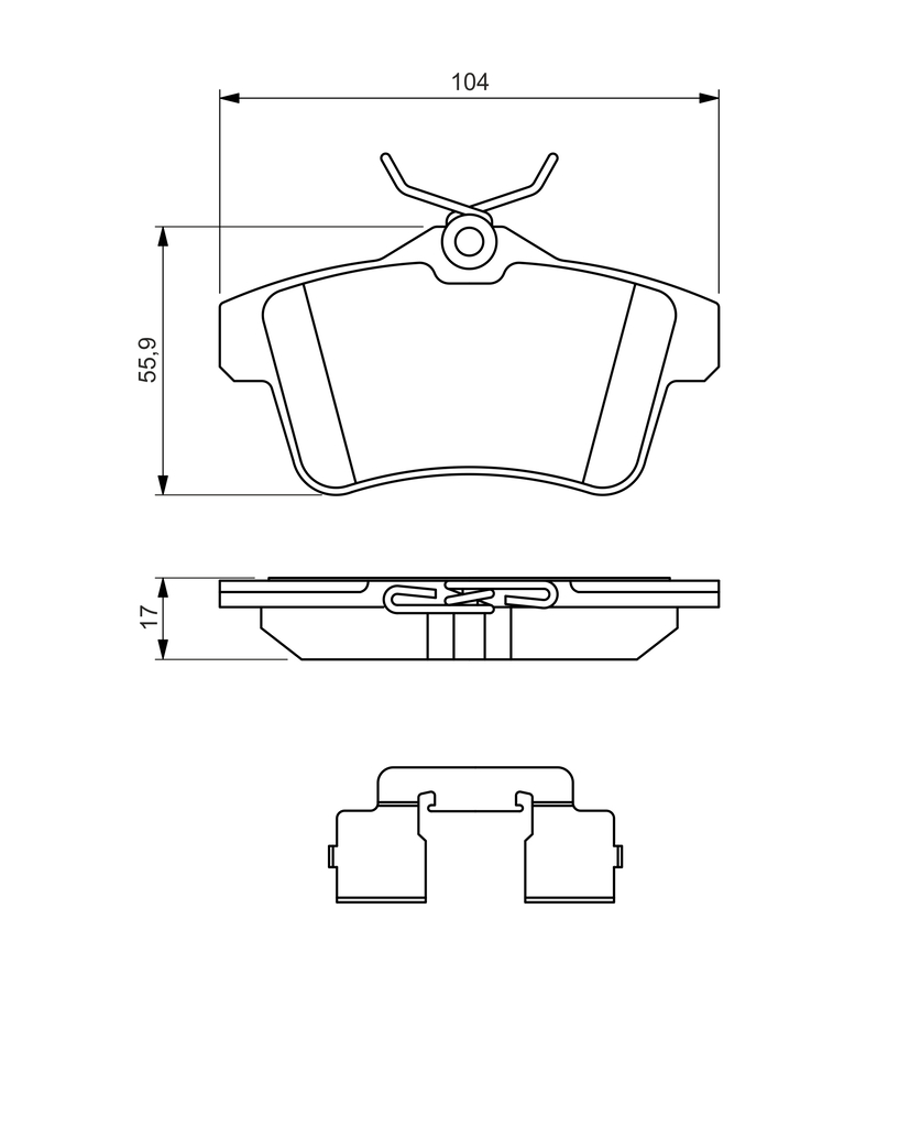 Bosch Remblokset 0 986 494 640