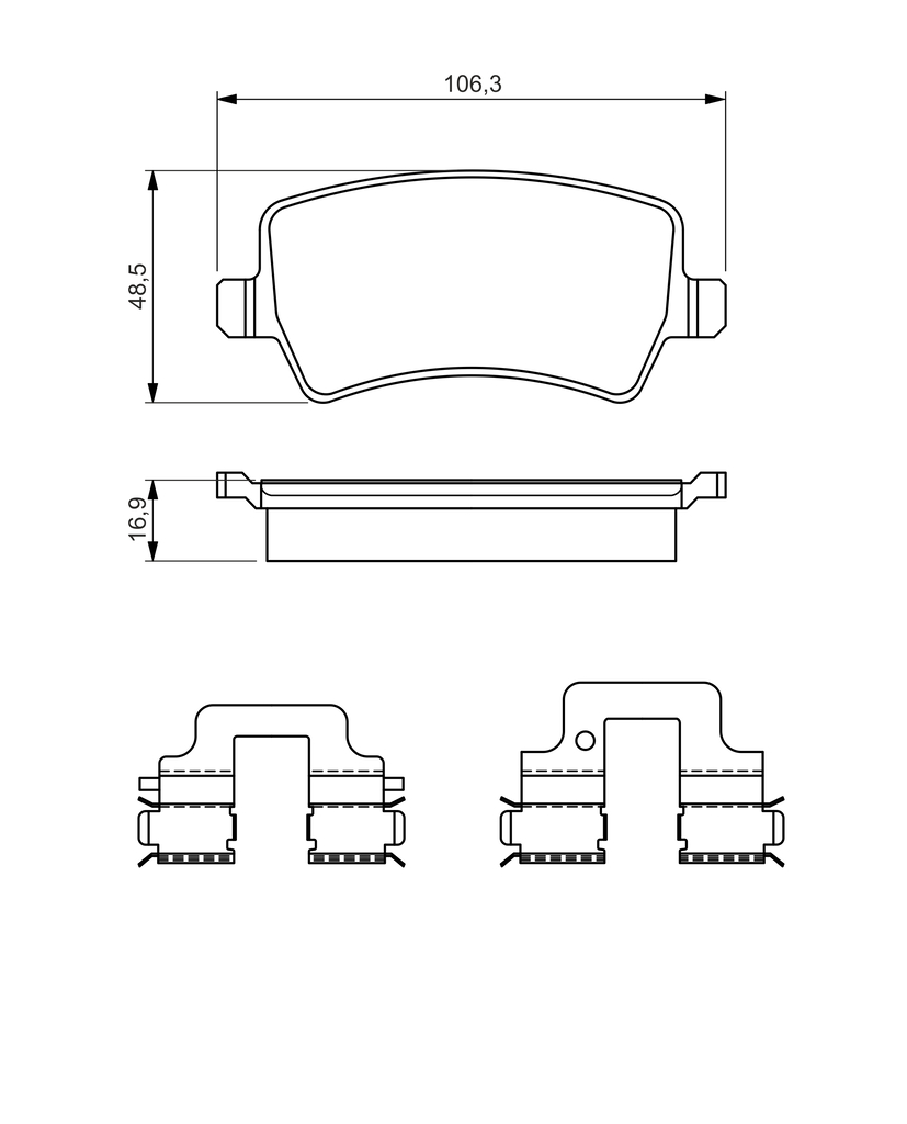 Bosch Remblokset 0 986 494 641