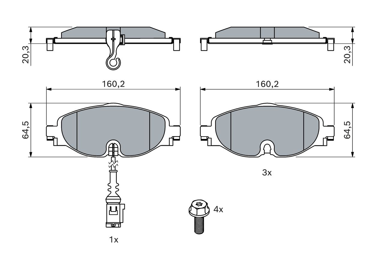 Bosch Remblokset 0 986 494 660