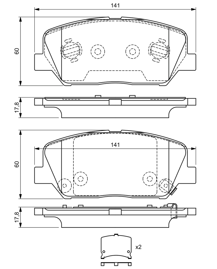 Bosch Remblokset 0 986 494 671