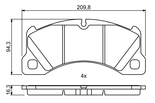 Bosch Remblokset 0 986 494 787