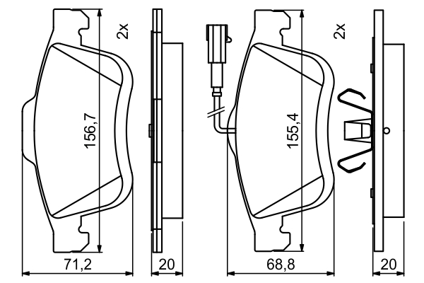 Bosch Remblokset 0 986 494 795