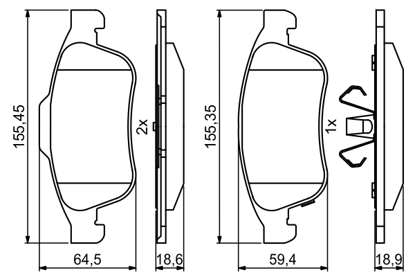 Bosch Remblokset 0 986 494 826