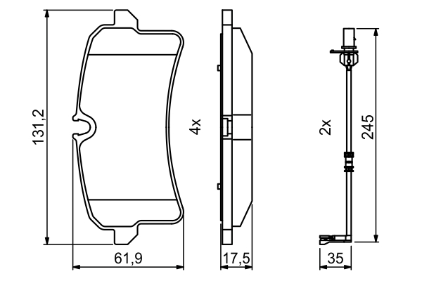 Bosch Remblokset 0 986 494 842