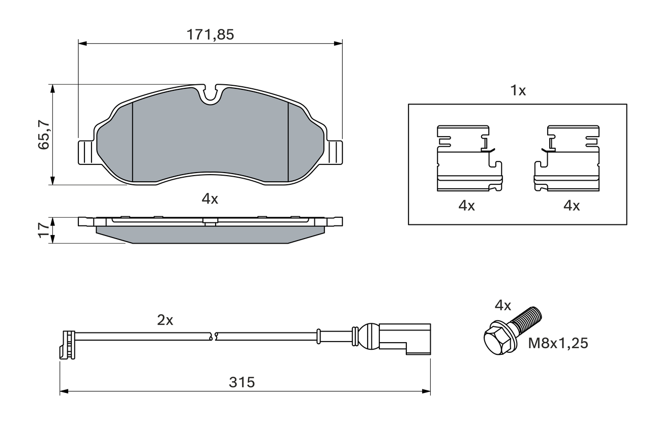 Bosch Remblokset 0 986 494 845