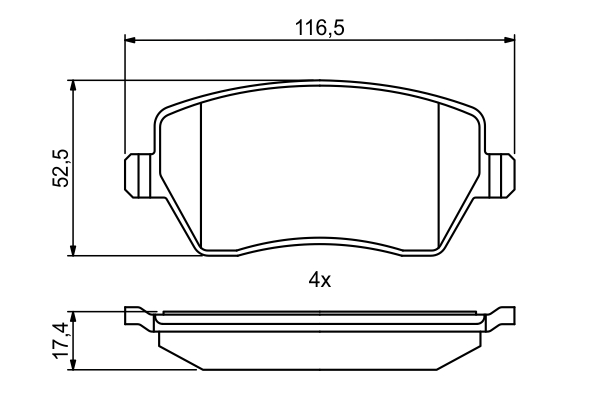 Bosch Remblokset 0 986 494 856
