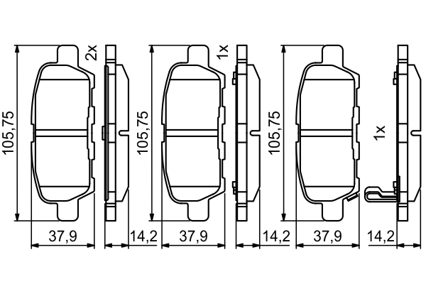 Bosch Remblokset 0 986 494 861