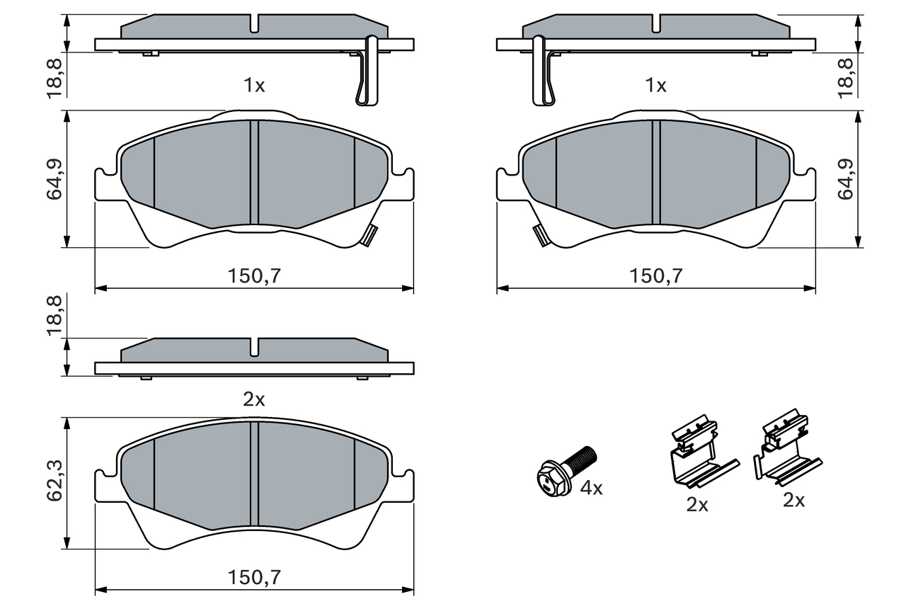 Bosch Remblokset 0 986 494 932