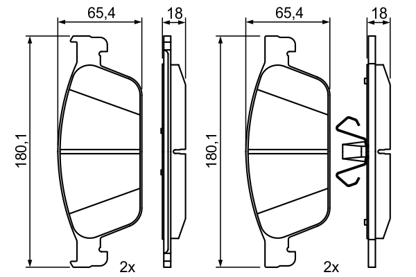 Bosch Remblokset 0 986 495 388