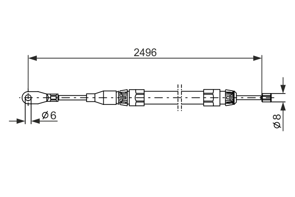 Bosch Handremkabel 1 987 477 306