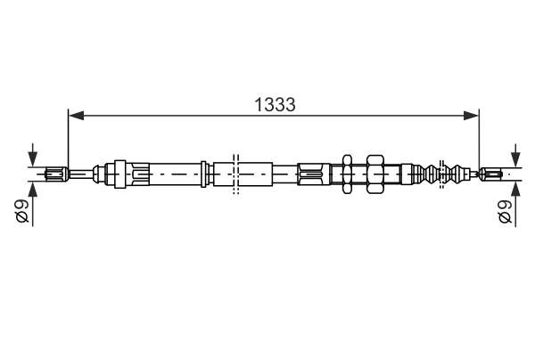 Bosch Handremkabel 1 987 477 440
