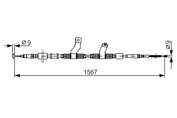 Handremkabel Bosch 1 987 482 354