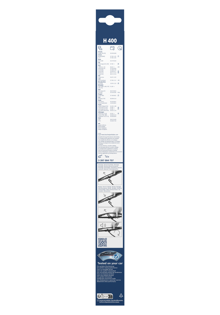 Bosch Ruitenwisserblad 3 397 004 757