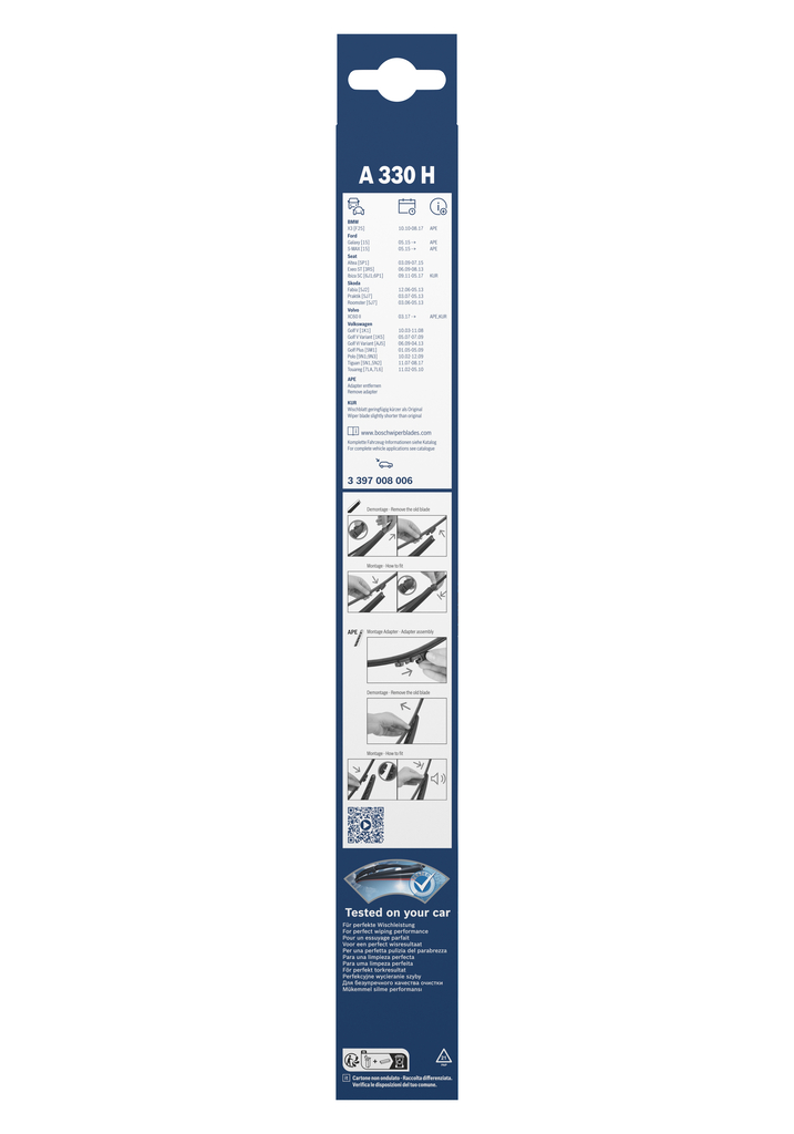 Bosch Ruitenwisserblad 3 397 008 006