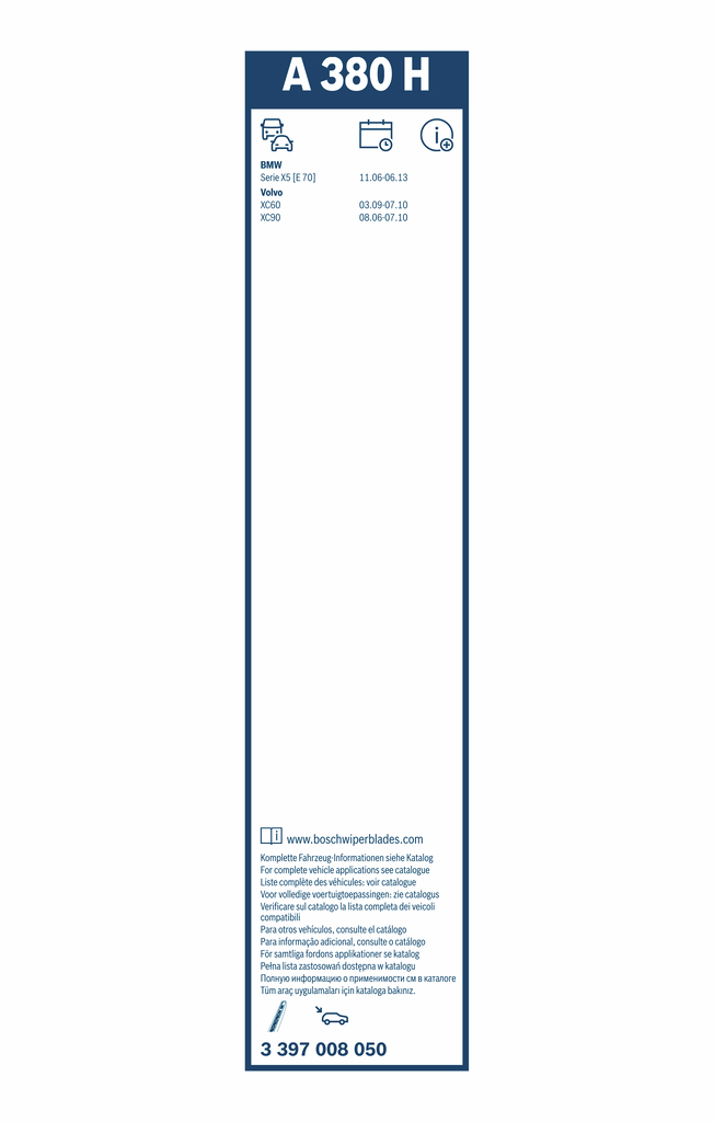 Bosch Ruitenwisserblad 3 397 008 050
