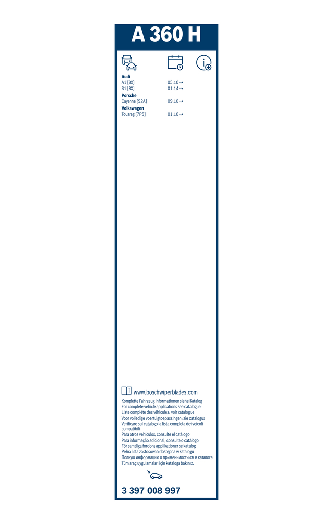 Bosch Ruitenwisserblad 3 397 008 997