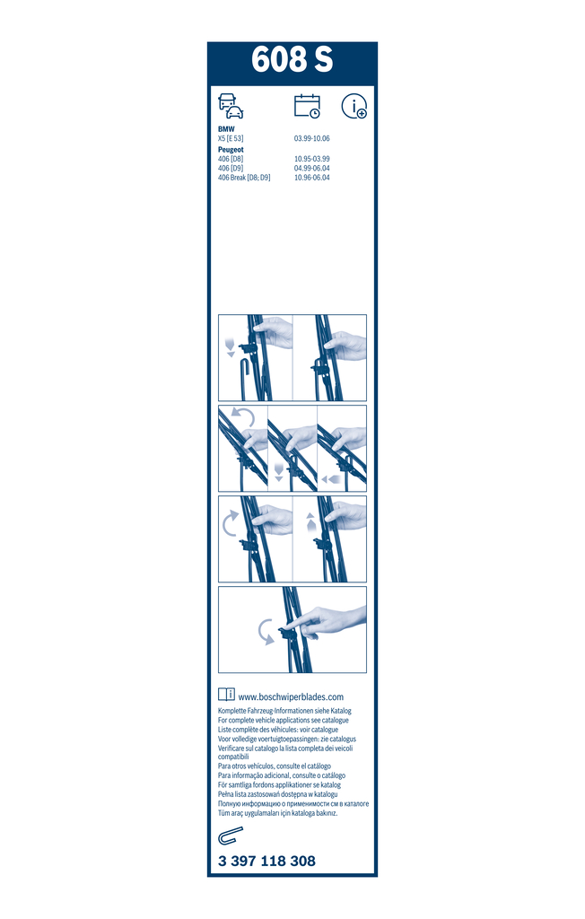 Bosch Ruitenwisserblad 3 397 118 308