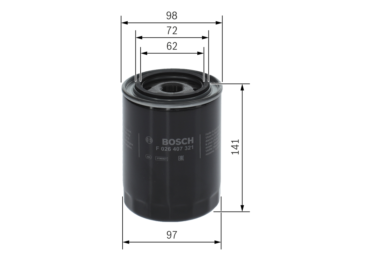 Bosch Oliefilter F 026 407 321