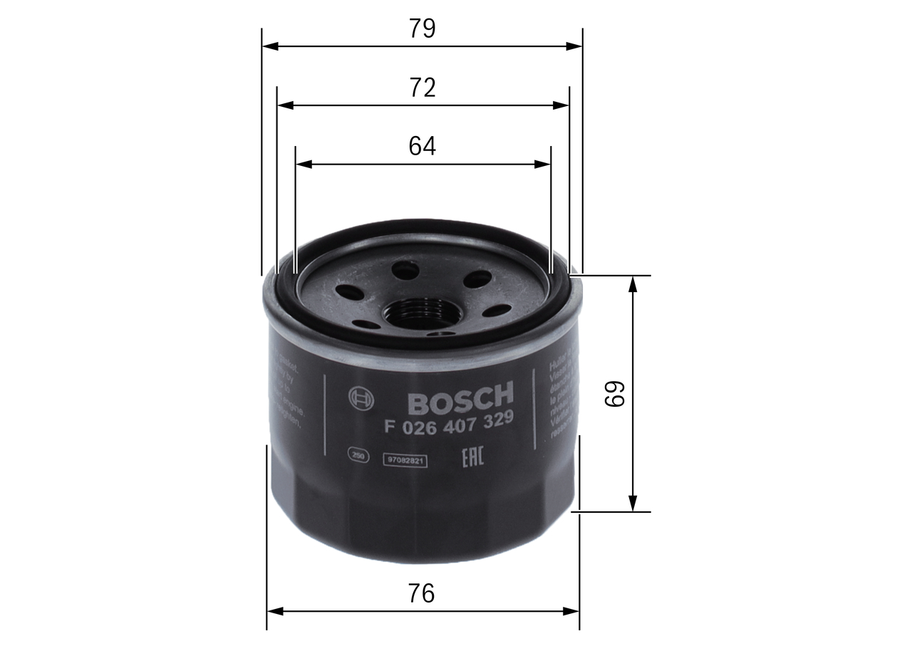 Bosch Oliefilter F 026 407 329
