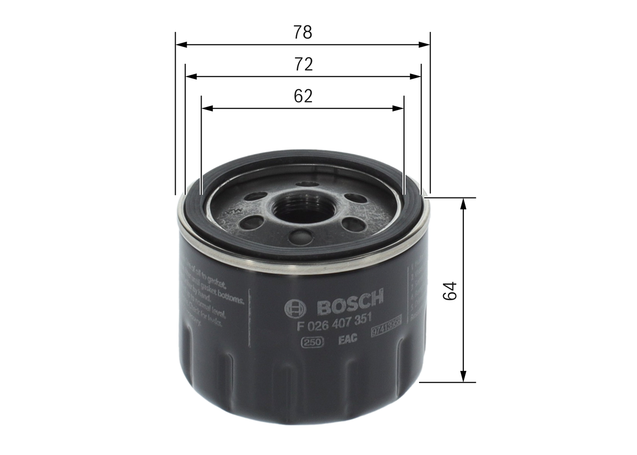 Bosch Oliefilter F 026 407 351
