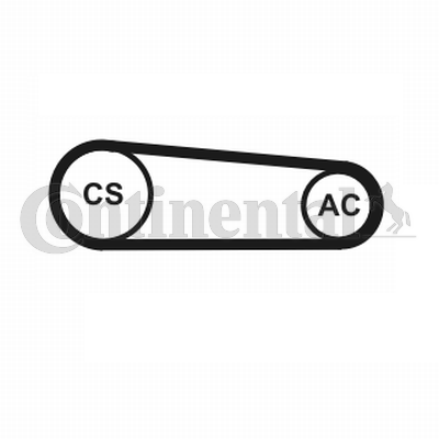 Contitech Poly V-riemen kit 4PK917 ELAST T1